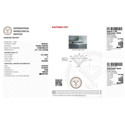 Diamante certificado IGI  0.41 CT D VVS1  2