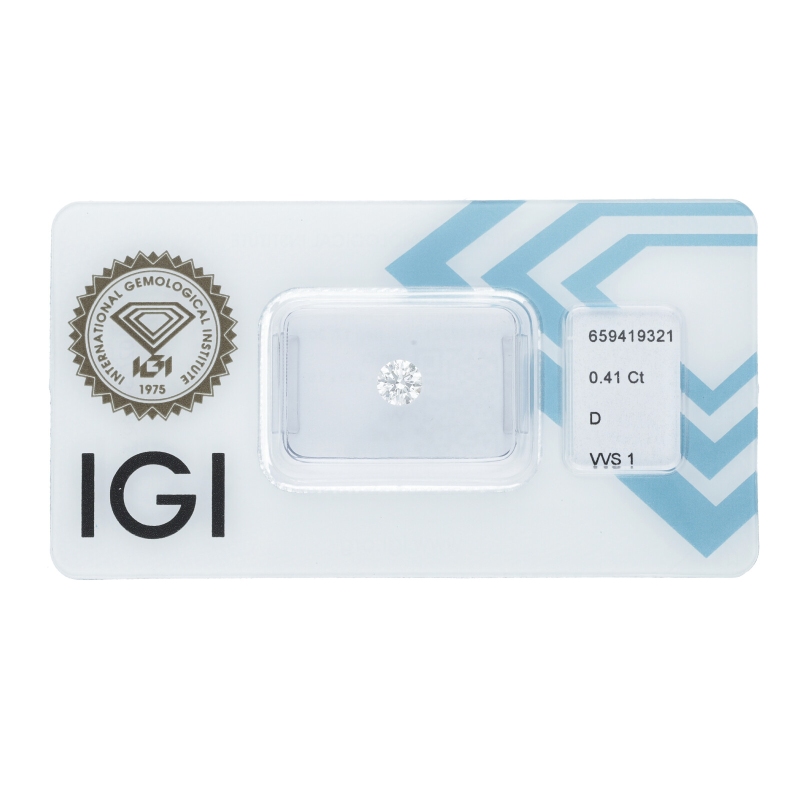 Diamante certificado IGI  0.41 CT D VVS1  Diamante certificado IGI  0.41 CT D VVS1