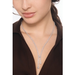 Collar tennis pirámide en oro blanco 18k con diamantes 2
