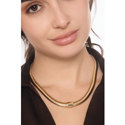 Collar Tubogas elástico en oro amarillo 18k 2