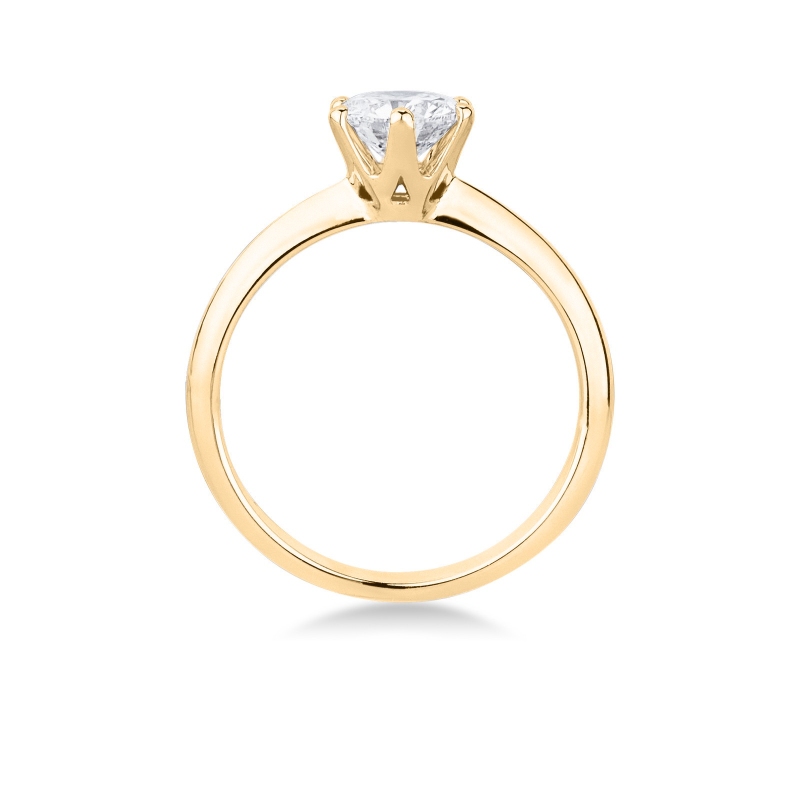 Anillo Solitario Certificado IGI en Oro Blanco 18k con Diamante de 1ct