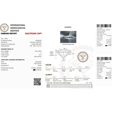 Anillo oro blanco 18k con diamante central certificado IGI 0.49 ct