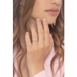 Anillo Solitario Oro Blanco 18K 4 Garras y Diamante 2