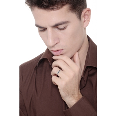 Alianzas de boda gruesas oro blanco 750