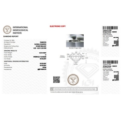Diamante certificado IGI  0.30 CT D IF  2