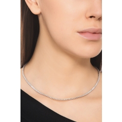 Collar estilo riviera en oro blanco 18k con diamantes 2