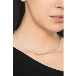 Collar tennis en oro blanco de 18 quilates con diamantes naturales 2