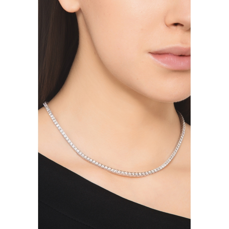 Collar tennis en diamantes elegantes oro 750
