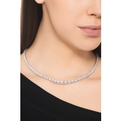 Collar de diamantes en oro blanco 750 2
