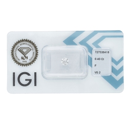 Diamante certificado IGI 0.40 CT F VS2