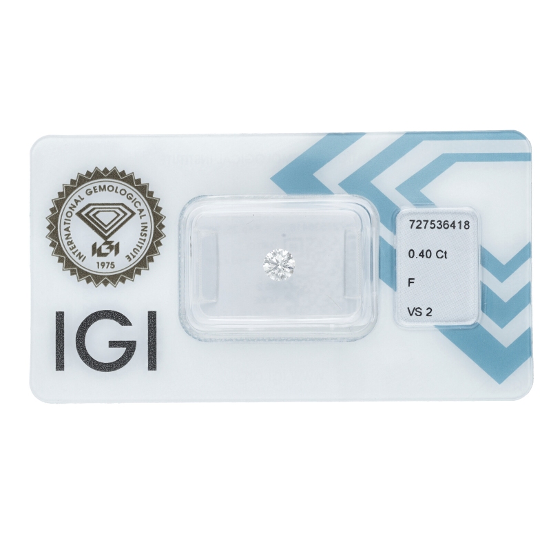Diamante certificado IGI 0.40 CT F VS2