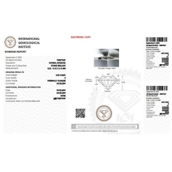 Diamante certificado IGI 0.50CT E IF 2