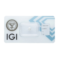 Diamante certificado IGI 0.50CT E IF