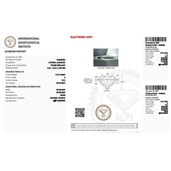 Diamante certificado IGI 0.70 CT E VS2  2