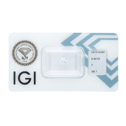 Diamante certificado IGI 0.30 CT F VS1