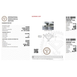 Diamante certificado IGI 0.30 CT F VS1 2