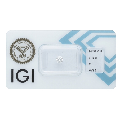 Diamante certificado IGI 0.40 CT E VVS2