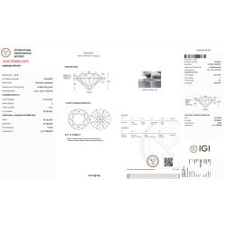 Diamante certificado IGI 1.00 CT E VS2  2