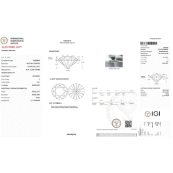 Diamante certificado IGI 1.00 CT G VS2 2