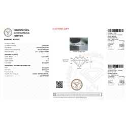 Diamante certificado IGI  0.40 CT D VS1 2