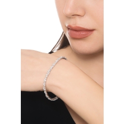 Pulsera elegante oro blanco 18k diamantes 2