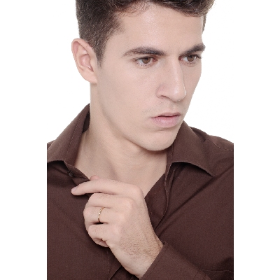 Alianza de boda fina en oro amarillo 18 quilates