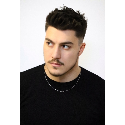 Cadena roló en oro blanco 18k, 50 cm