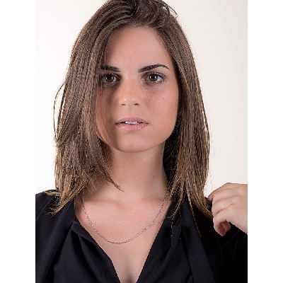 Cadena roló en oro blanco 18k, 50 cm