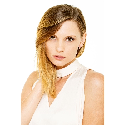 Pendientes en oro blanco 18K con citrino y diamantes