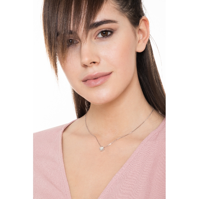 Collar con diamante de corte brillante 0,70 ct or 750 Collar con diamante de corte brillante 0,70 ct or 750