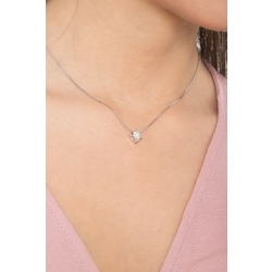 Collar con diamante de corte brillante 0,70 ct or 750 2