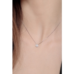 Collar exclusivo en oro blanco 18k con diamantes brillantes 2