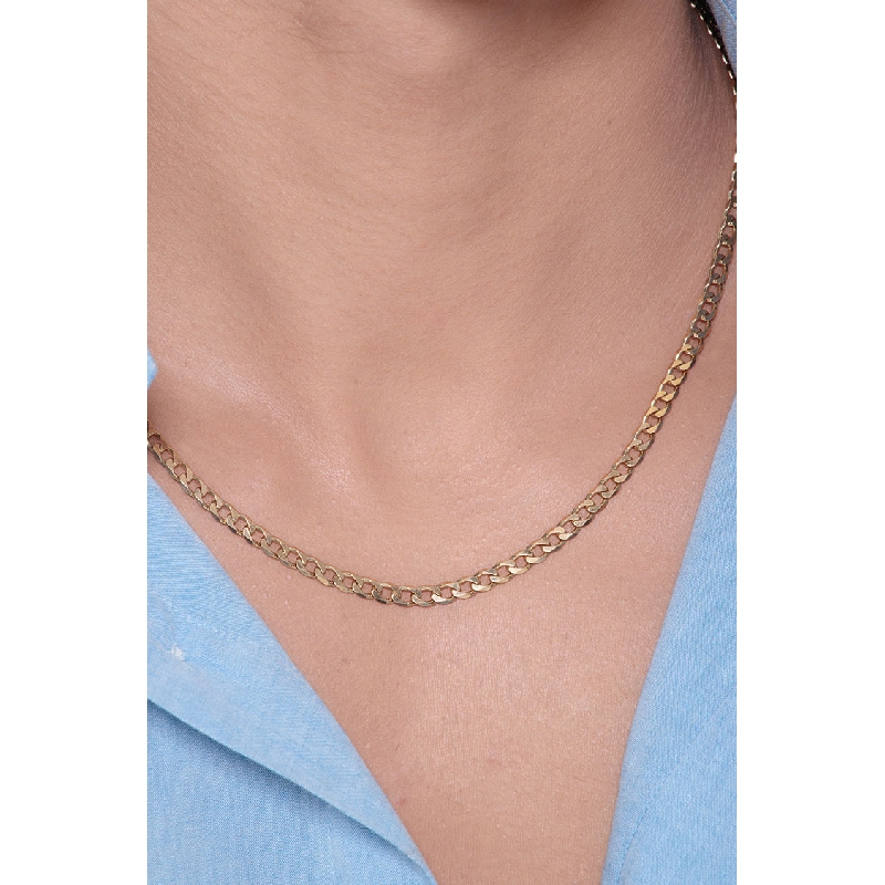 Cadena oro amarillo 18k con eslabones gourmette  Cadena oro amarillo 18k con eslabones gourmette