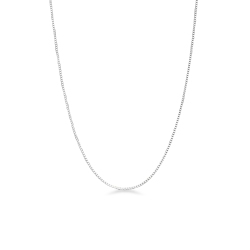 Cadena veneciana de oro blanco de 18 kilates