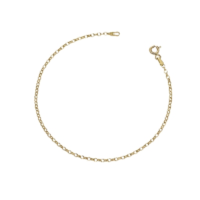 Pulsera cadena ligera en oro amarillo de 18k