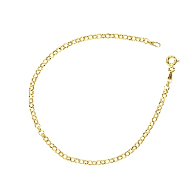 Pulsera en oro amarillo 18k con una longitud de 19 cm