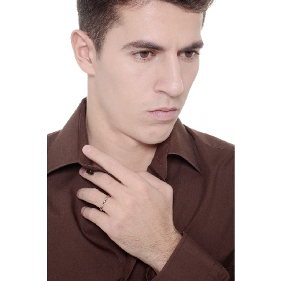 Alianza Modelo Cómoda en oro rosa 18 quilates 3 mm