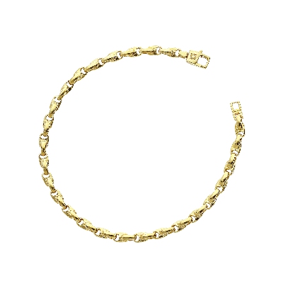 Pulsera en oro amarillo de 18 quilates 