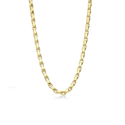Collar de oro amarillo 18k con eslabones en cadena