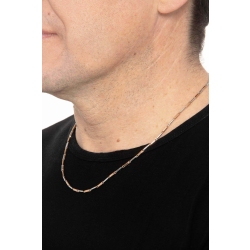 Collar con barras alternas en oro blanco y rosa 18k 2