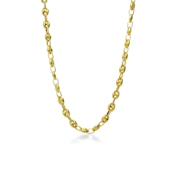 Cadena de ancla en oro amarillo de 18k 50 cm