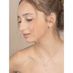 Collar Ilusión en oro blanco de 18k con diamantes 2