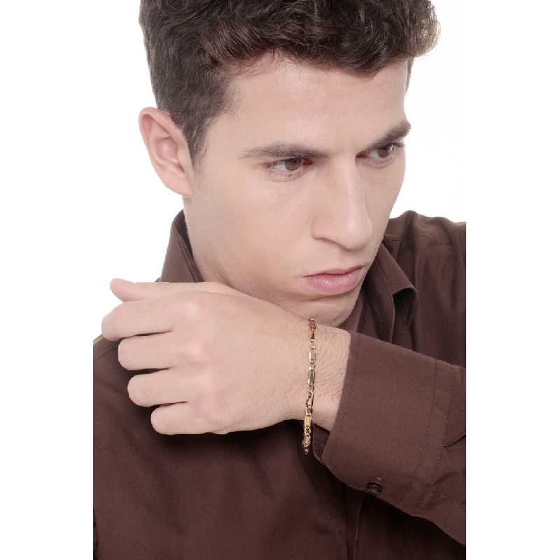 Pulsera de oro amarillo 18 quilates, 21 cm