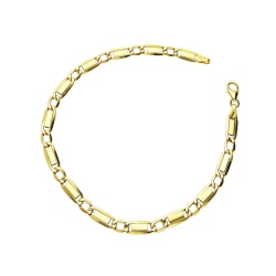 Pulsera de oro amarillo 18 quilates, 21 cm