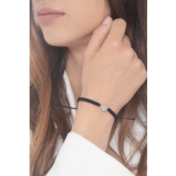 Pulsera corazón en oro blanco 18k adornado con diamantes 2