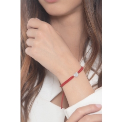 Pulsera con corazón en oro blanco 18k y diamantes 2
