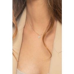 Collar en oro blanco 18k mariposa en diamantes 2