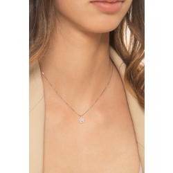 Collar oro blanco 18k estrella diamantes 2