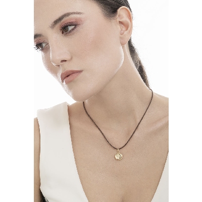 Colgante sol y luna en oro amarillo 18k