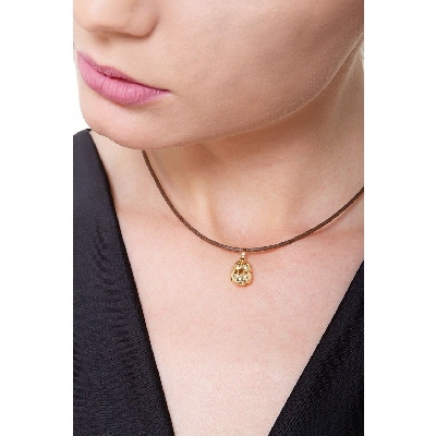 Colgante búho en oro amarillo 18k